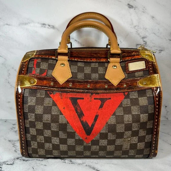 Louis Vuitton Transformed Speedy Bag Damier Ebene Time Trunk V Bandouliere 25 LV - Picture 7 of 15